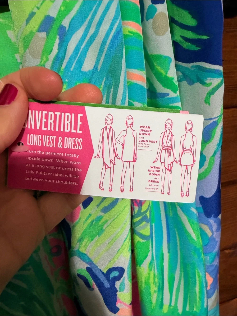 Lilly Pulitzer Hana convertible silk scarf vest Multi Purrfect